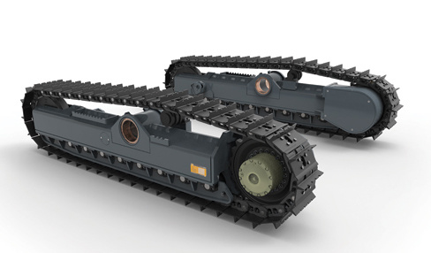 0.5-120 Ton Customized Crawler Chassis, Rubber and Steel Chassis Tracked Undercarriage