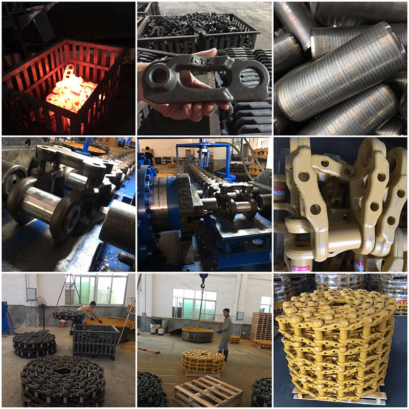 Mini Excavator Mini Drilling Machine Chassis Assembly, Track Link with Rubber Track Pad