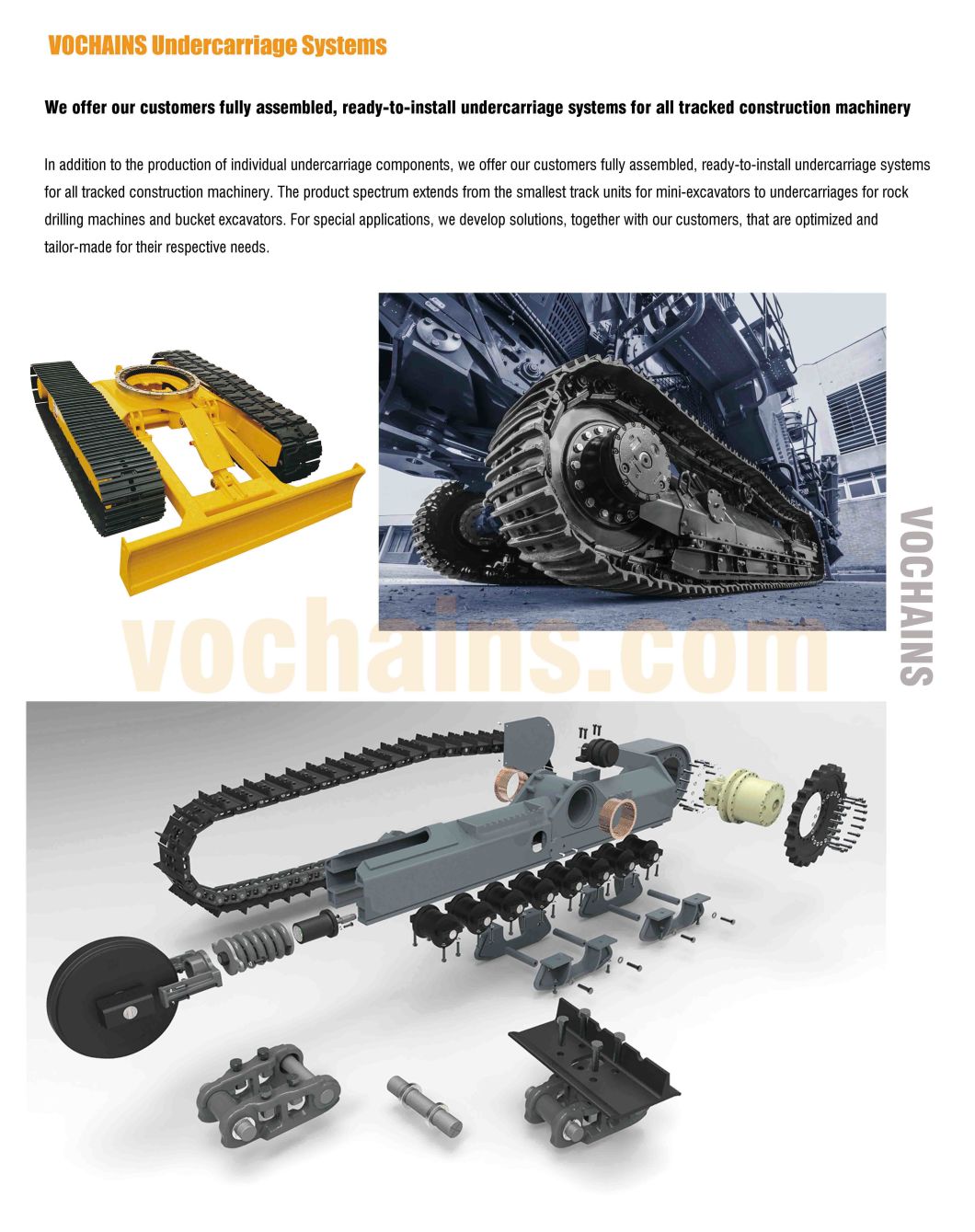 Free Shipping Manufacturer Customized Rubber and Steel Crawler Track System for Excavator