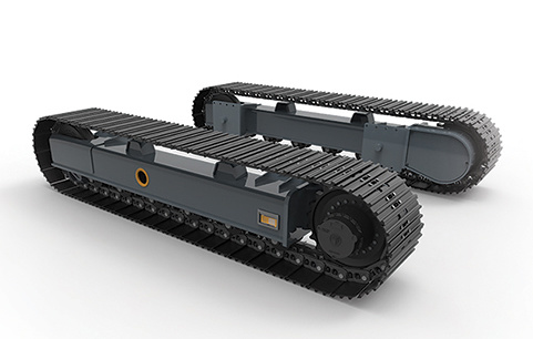 0.5-120 Ton Customized Crawler Chassis, Rubber and Steel Chassis Tracked Undercarriage