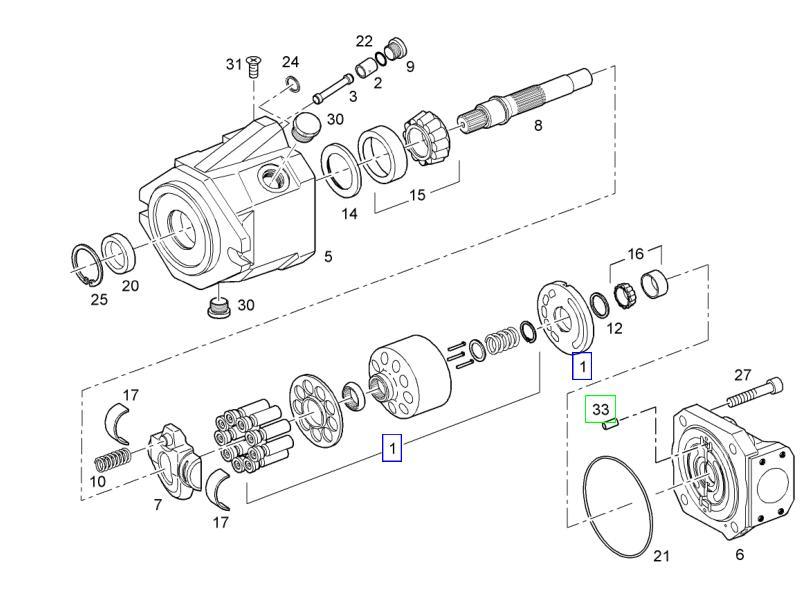 Hydraulic Pump 10003536 for Liebherr Excavator R944