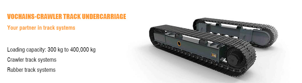 Customized Rubber Track Chassis Steel Crawler Undercarriage for Excavator, Drilling Rig, Crawler Crane, Forest and Logging