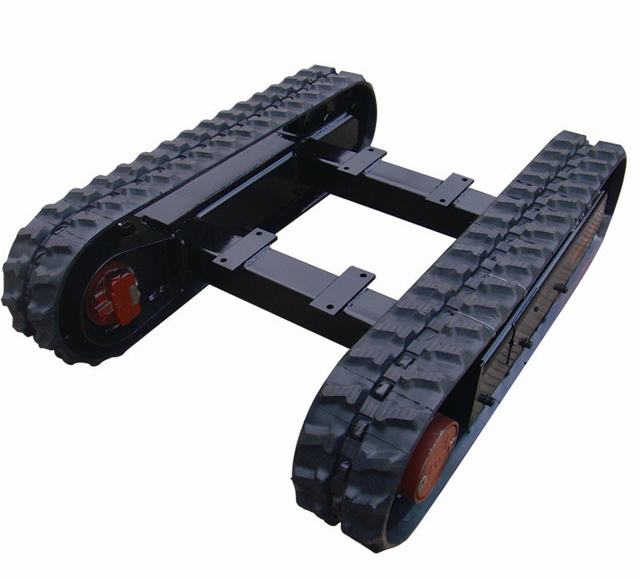 Mini Excavator Rubber Tracked Undercarriage, Crawler Track Chassis for Rotary Drilling Rigs