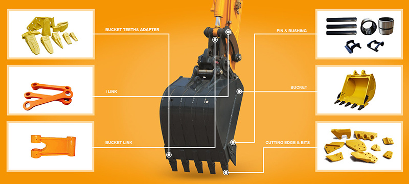 High Quality Hardox Steel Excavator Bucket for Hitachi Excavator Heavy Duty Rock Bucket